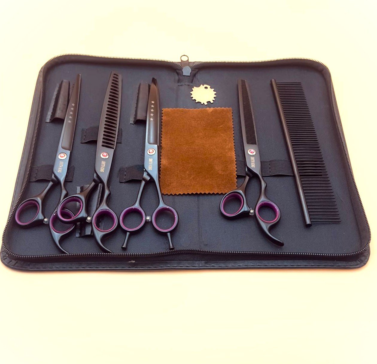 Black Grooming Scissors kit